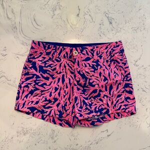 Lilly Pulitzer Vibrant Pink & Blue Callahan Women's Shorts. Size 6.
